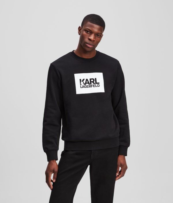 Karl Lagerfeld, Sweat-shirt À Logo Karl, Homme, Noir, Taille: XXXL