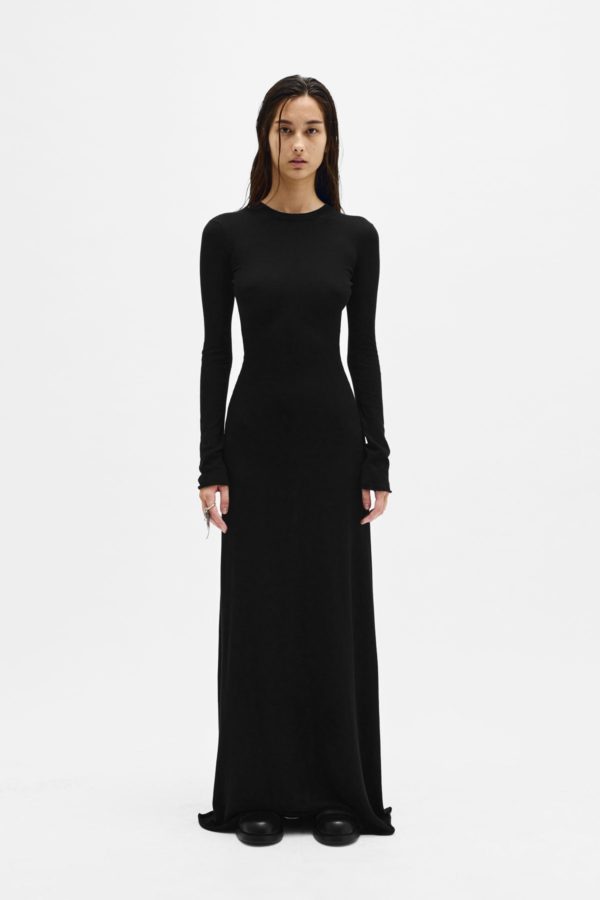 Eva Long Open Back Knitted Dress - ANN DEMEULEMEESTER