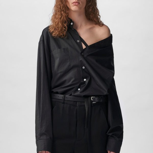 Nelly Dropped Shoulder Shirt Popeline - ANN DEMEULEMEESTER