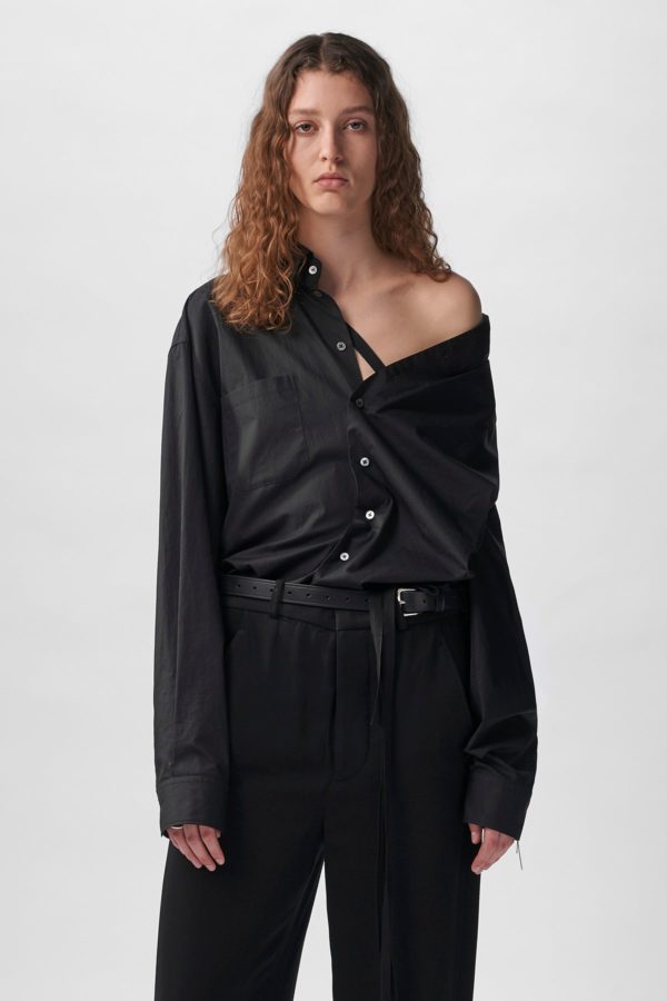 Nelly Dropped Shoulder Shirt Popeline - ANN DEMEULEMEESTER