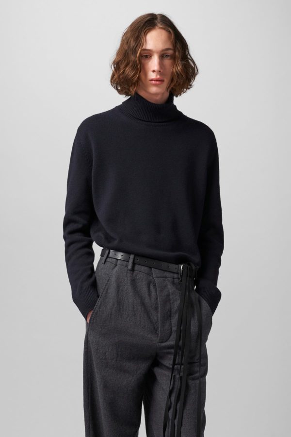 Kurt Knitted Dolcevita Neck Sweater - ANN DEMEULEMEESTER