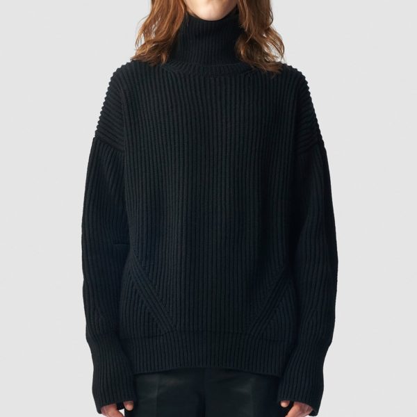 Geirnart High Neck Oversize Jumper - ANN DEMEULEMEESTER
