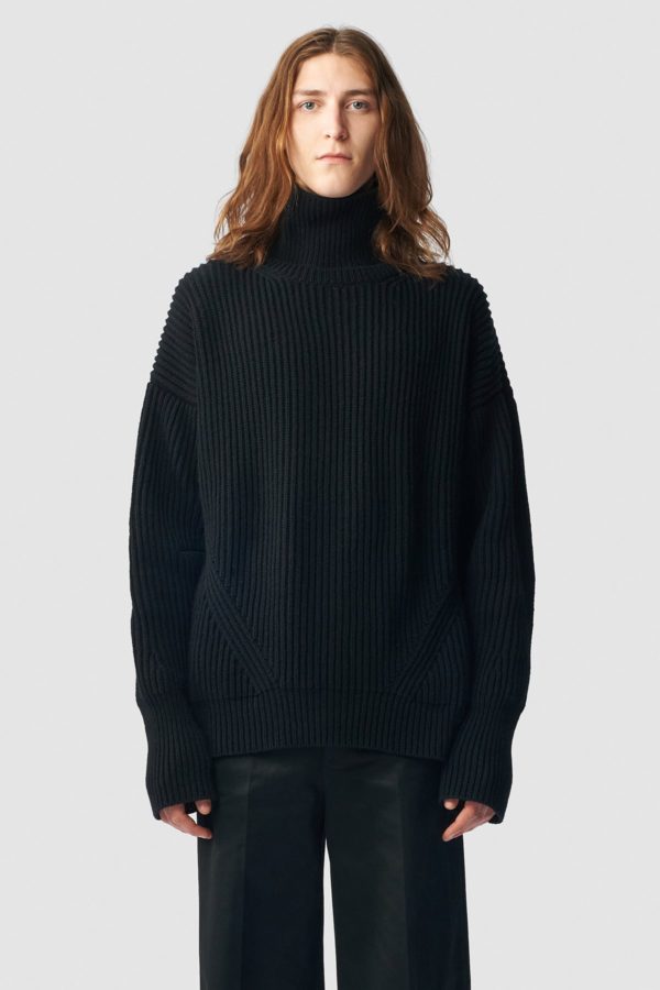 Geirnart High Neck Oversize Jumper - ANN DEMEULEMEESTER
