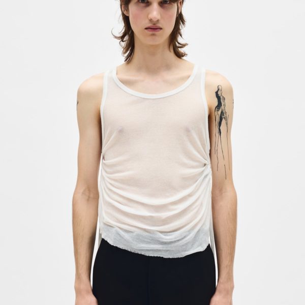 Boris Wrinlked Cropped Tank - ANN DEMEULEMEESTER