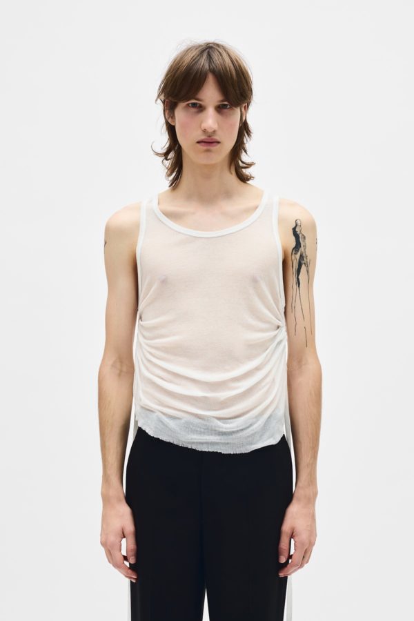 Boris Wrinlked Cropped Tank - ANN DEMEULEMEESTER
