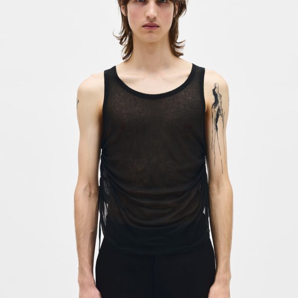 Boris Ruched Tank Top - ANN DEMEULEMEESTER