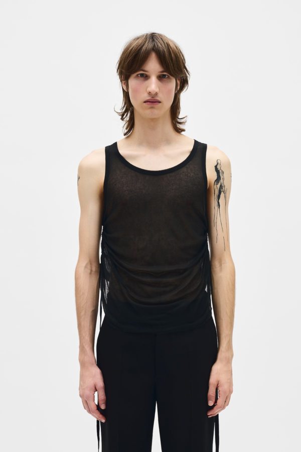 Boris Ruched Tank Top - ANN DEMEULEMEESTER