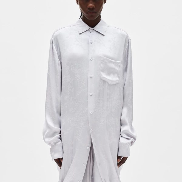 Gabi Long Draped Shirt - ANN DEMEULEMEESTER