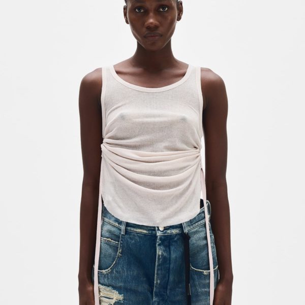 Mara Wrinkled Cropped Tank Top - ANN DEMEULEMEESTER
