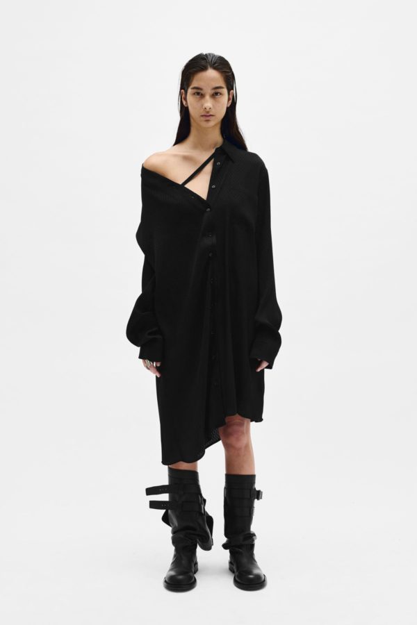 Halina Drop Shoulder Shirt Dress - ANN DEMEULEMEESTER
