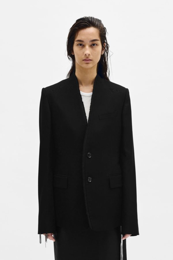 Sady Collarless Fitted Jacket - ANN DEMEULEMEESTER