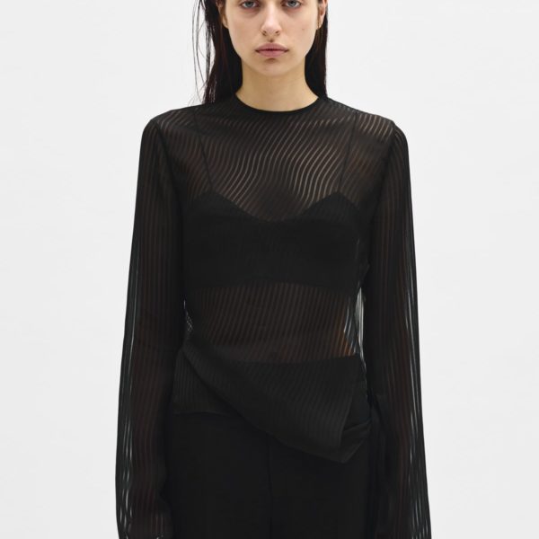 Benonia Long Sleeve Top - ANN DEMEULEMEESTER