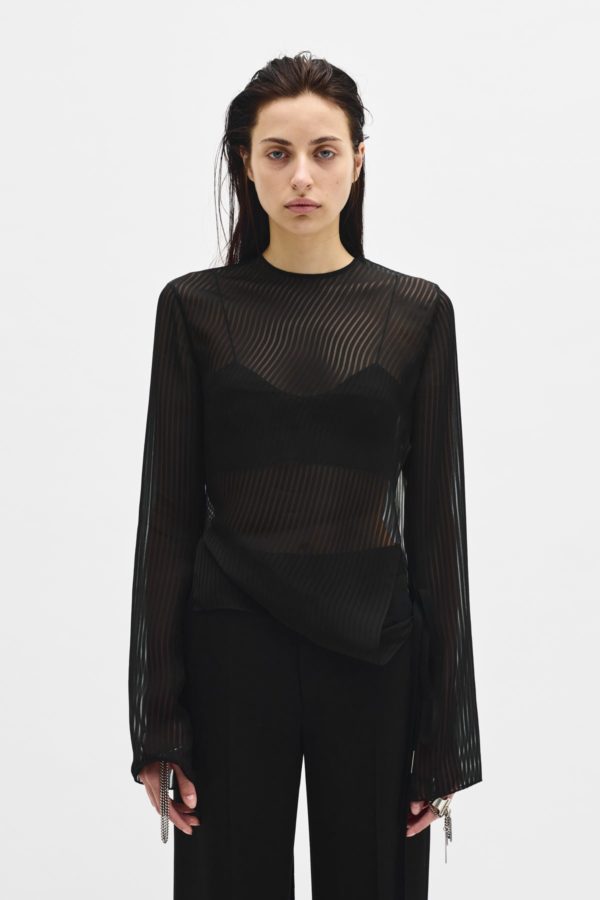 Benonia Long Sleeve Top - ANN DEMEULEMEESTER