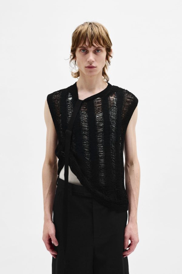 Palmer Ladder Stitch Vest - ANN DEMEULEMEESTER