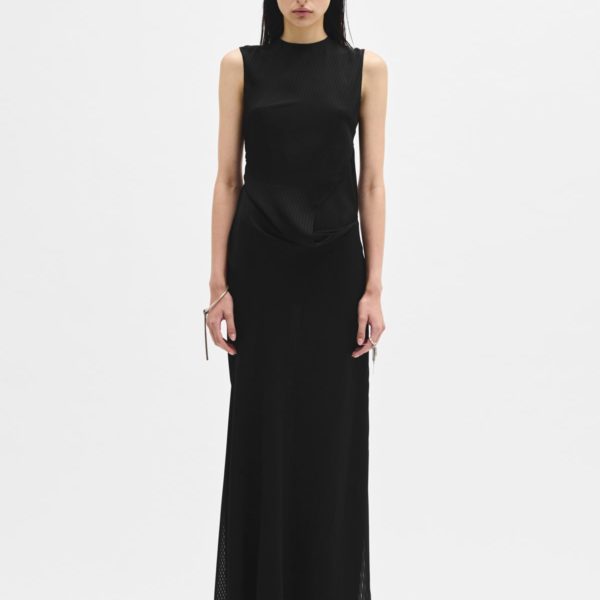 Leah Long Asymmetric Dress – ANN DEMEULEMEESTER