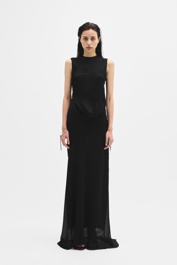 Leah Long Asymmetric Dress - ANN DEMEULEMEESTER