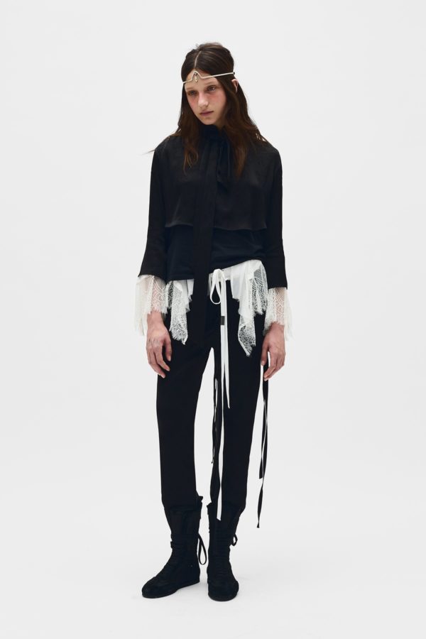 Esti Cropped Bias Cut Trousers - ANN DEMEULEMEESTER