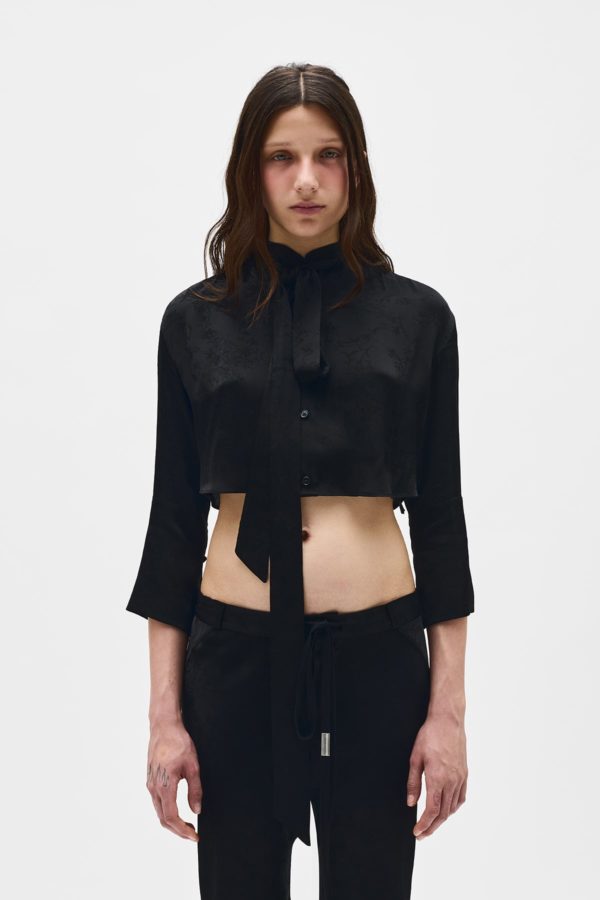 Moni Cropped Shirt - ANN DEMEULEMEESTER