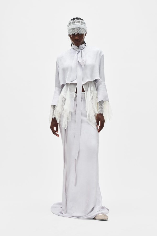 Sheila Long Bias Skirt - ANN DEMEULEMEESTER