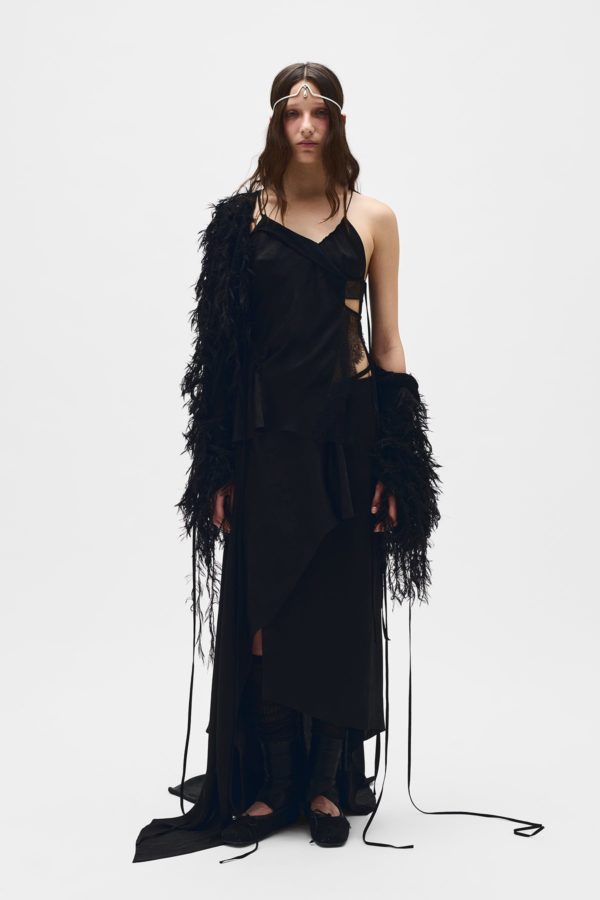 Sirka Deconstructed Asymmetric Skirt - ANN DEMEULEMEESTER