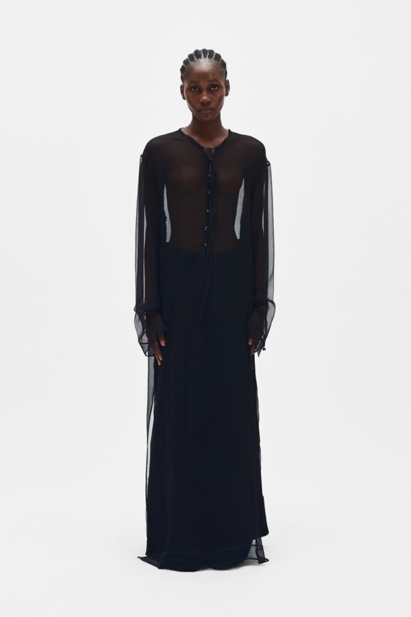 Matleen X-long Kaftan Dress - ANN DEMEULEMEESTER