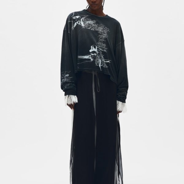 Nikita ''sketchbook'' Long Sleeve T-shirt - ANN DEMEULEMEESTER