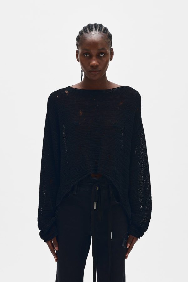 Loa Open Neck Sweater - ANN DEMEULEMEESTER
