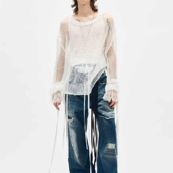 Kent Open Neck High Comfort Sweater - ANN DEMEULEMEESTER