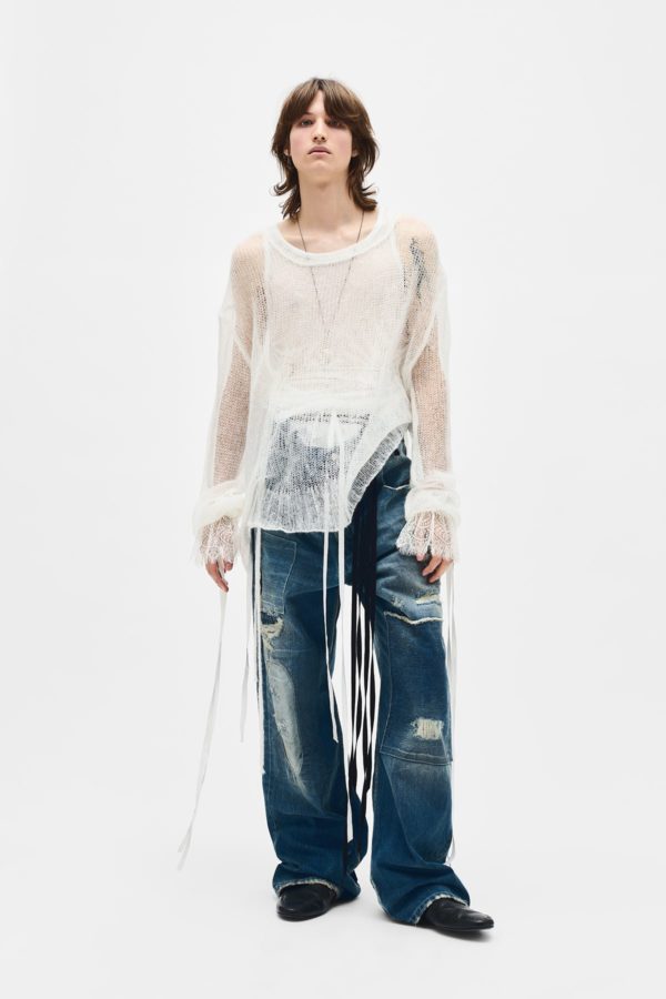 Kent Open Neck High Comfort Sweater - ANN DEMEULEMEESTER