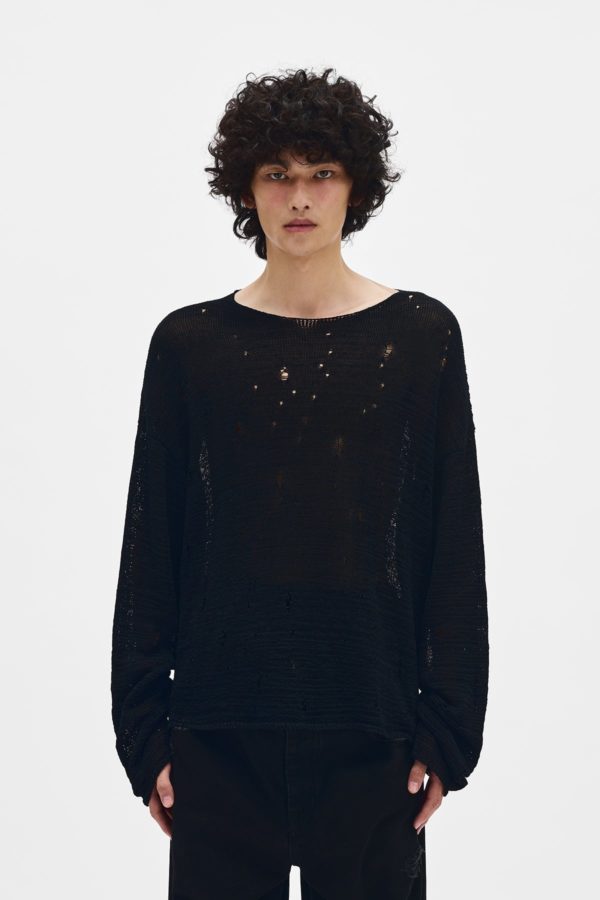 Lindor Open Neck Sweater - ANN DEMEULEMEESTER