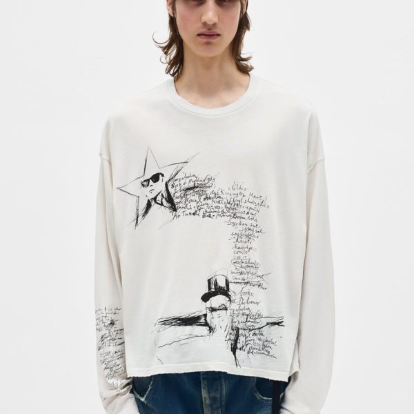 Emil ''sketchbook'' Long Sleeve T-shirt - ANN DEMEULEMEESTER