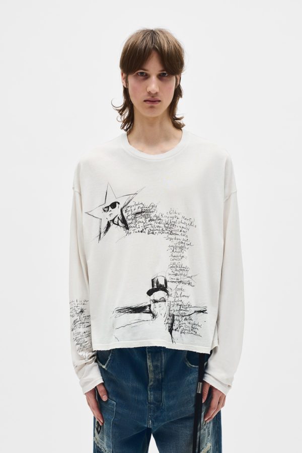 Emil ''sketchbook'' Long Sleeve T-shirt - ANN DEMEULEMEESTER