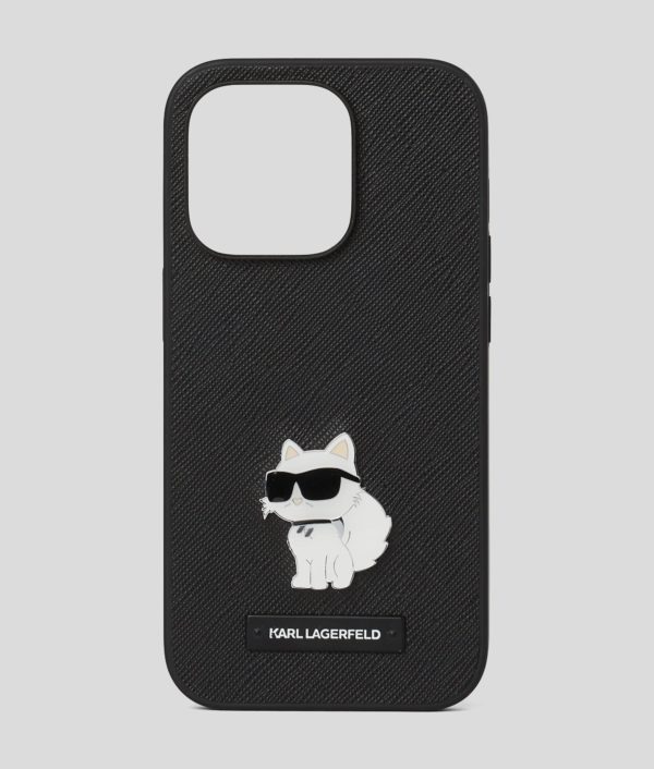 Karl Lagerfeld, Coque Ikon Choupette Pour Iphone 16 Pro, Femme, Noir, Taille: L00