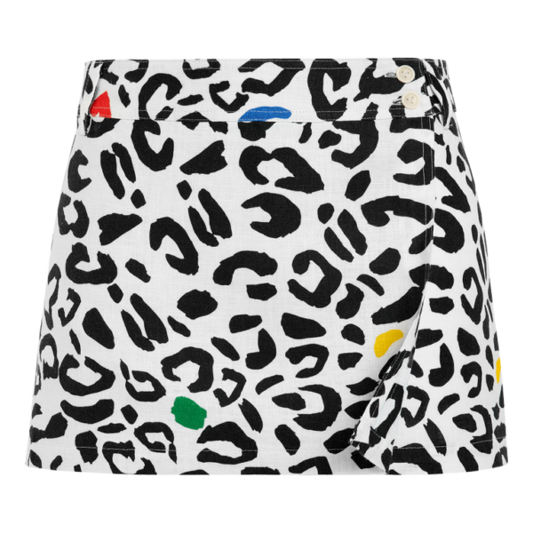 Vilebrequin Women Wrap Skirt Leopard - Limited Edition - Skirt - Claire - White - Size XL