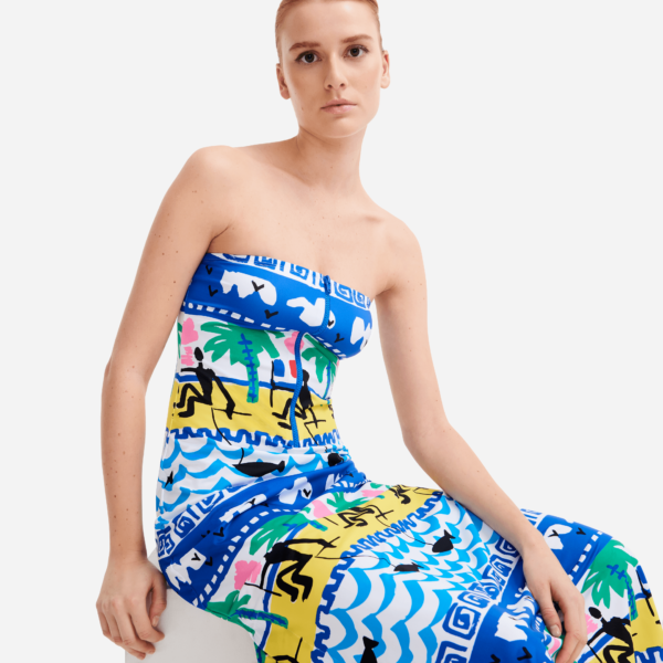 Vilebrequin Women Long Bustier Dress La Mer - Limited Edition - Dress - Cassy - White - Size S – Image 5