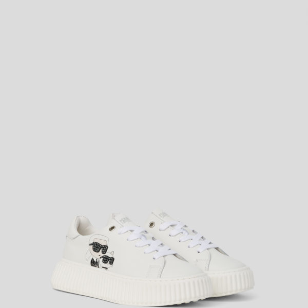 Karl Lagerfeld, Baskets Ikon Kreeper Pour Filles, unisex, Blanc, Taille: L39