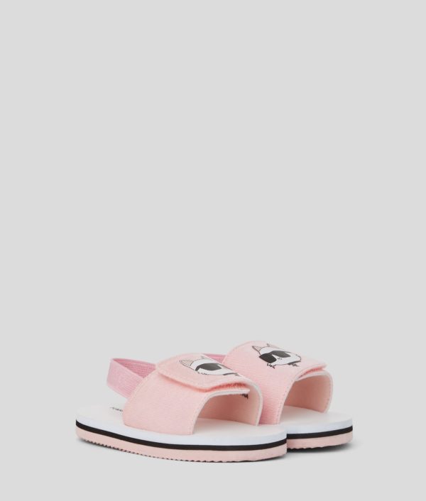 Karl Lagerfeld, Sandales Ikon Pour Bébés, unisex, Rose, Taille: L30