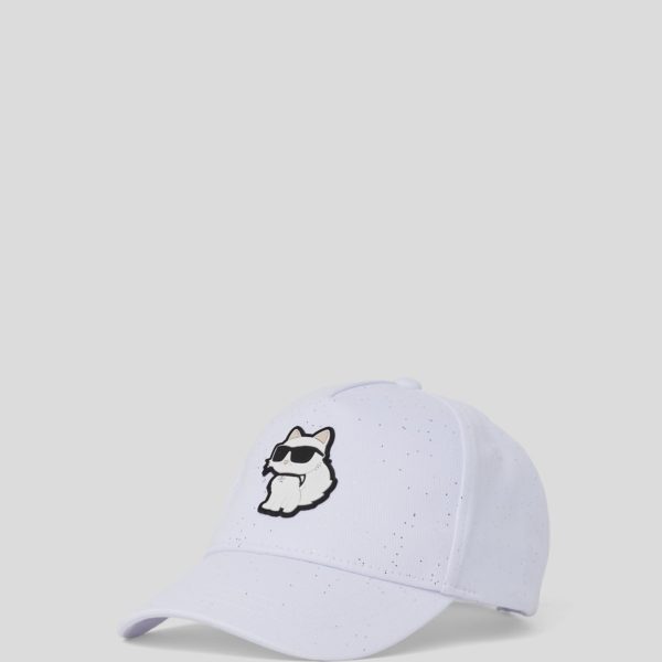 Karl Lagerfeld, Casquette Ikon Choupette Pour Filles, unisex, Blanc, Taille: L58