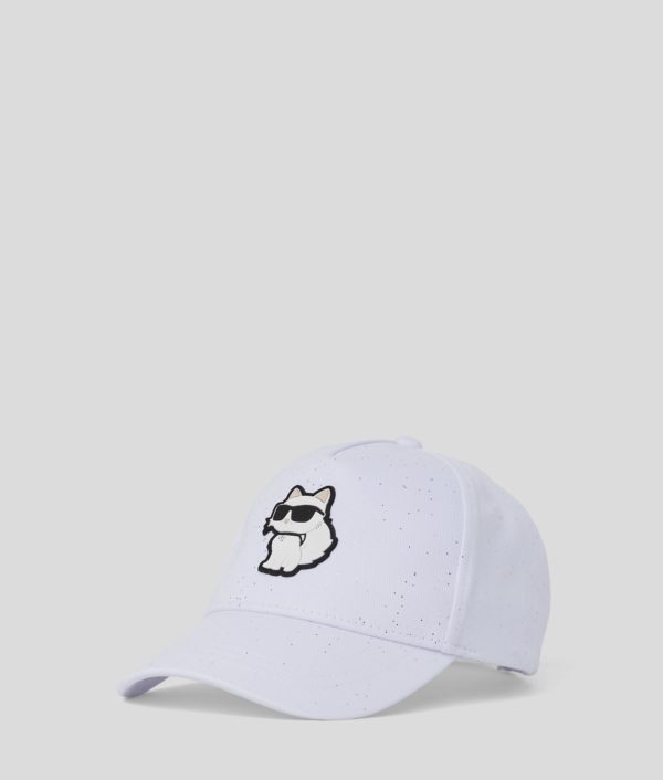 Karl Lagerfeld, Casquette Ikon Choupette Pour Filles, unisex, Blanc, Taille: L58