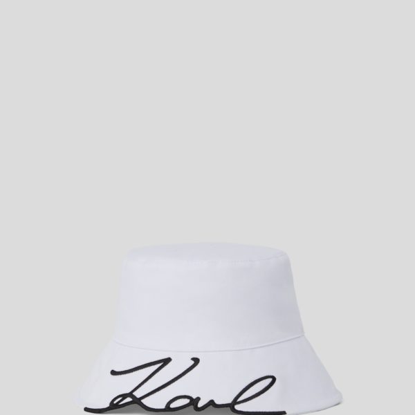 Karl Lagerfeld, Bob Karl Signature Pour Filles, unisex, Blanc, Taille: L58