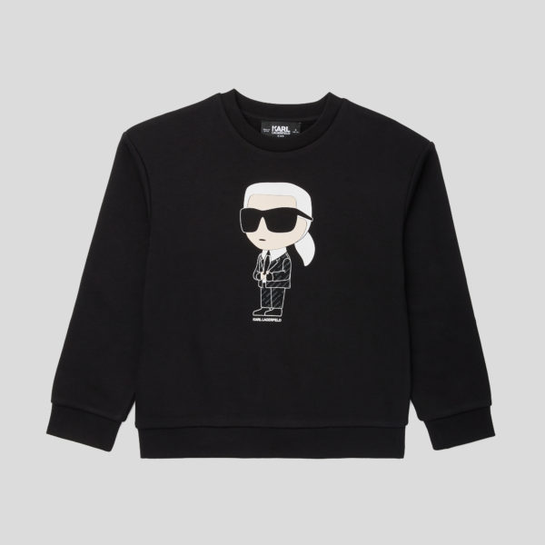 Karl Lagerfeld, Sweatshirt Pour Garçons Ikon, unisex, Noir, Taille: L8Y