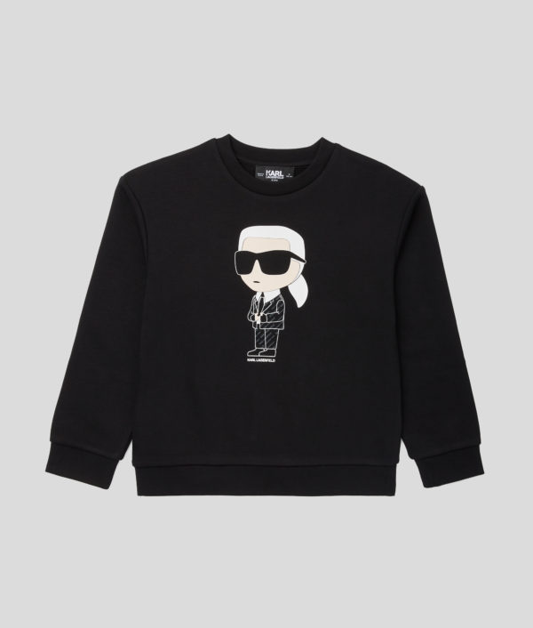 Karl Lagerfeld, Sweatshirt Pour Garçons Ikon, unisex, Noir, Taille: L8Y