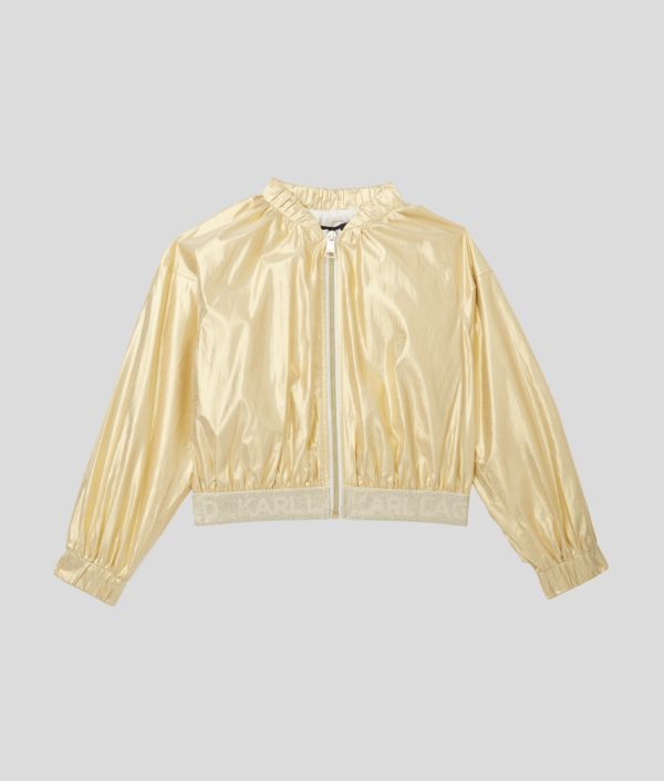 Karl Lagerfeld, Blouson Aviateur Pour Filles, unisex, Or, Taille: L8Y