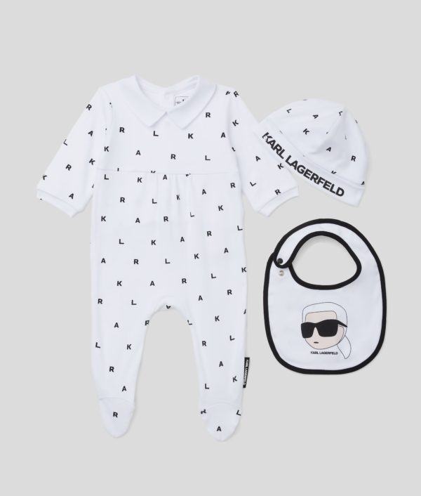 Karl Lagerfeld, Ensemble De Pyjama Ikon Pour Bébés, unisex, Blanc/Noir, Taille: L9M