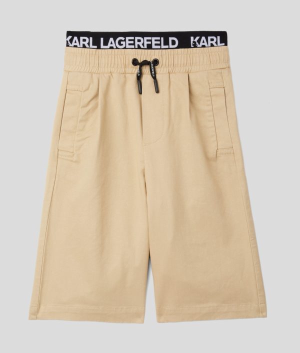 Karl Lagerfeld, Short Bermuda Pour Garçons, unisex, Or Clair, Taille: L8Y