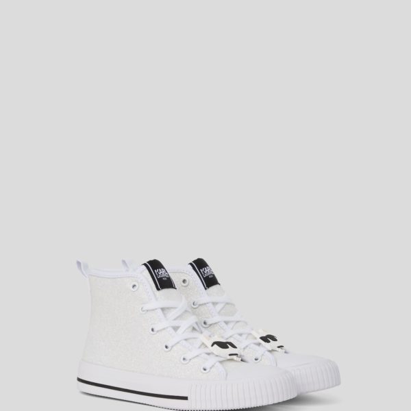 Karl Lagerfeld, Baskets Montantes Ikon Pour Filles, unisex, Blanc, Taille: L39