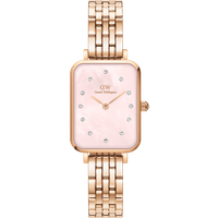 Daniel Wellington DW Montre 20x26mm Quadro Lumine 5-Link Melrose Rose Gold