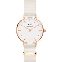 Daniel Wellington DW Montre 28mm Federica Scagnetti x DW: Petite Chalk Nato Rose Gold