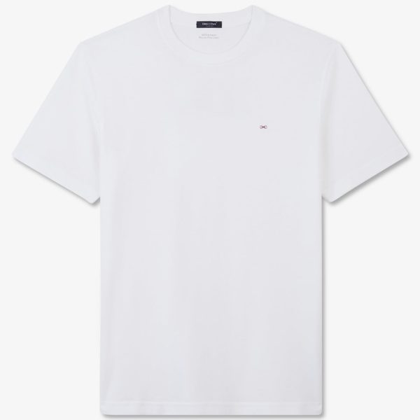 T-shirt Blanc À Broderie Noeud Dos Eden Park