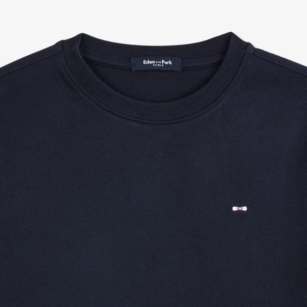 T-shirt Bleu Marine À Broderie Nœud Dos Eden Park – Image 3